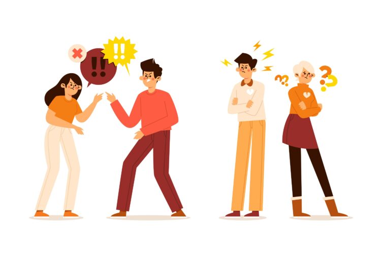 Ilustrasi People Conflict dan berkubu - Freepik/pikisuperstar