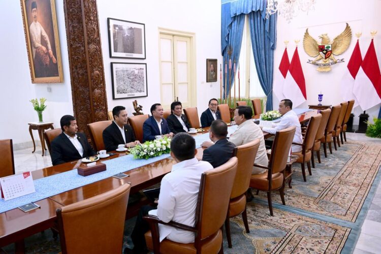 Terima Pimpinan Komisi V DPR RI, Presiden Prabowo Bahas Infrastruktur, Irigasi, dan Permukiman 17 April 2025 - BPMI Setpres