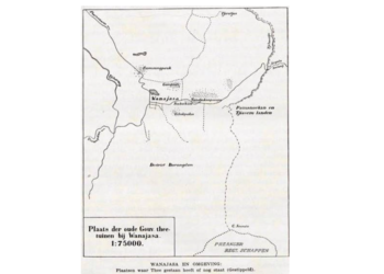 Gambar Peta Wanayasa dan sekitarnya. Lokasi kebun teh lama pemerintah di Wanayasa, tempat dimana pernah berdiri atau masih berdiri (ditandai dengan tanda titik-titik) - DISARPUS Kab. Purwakarta/AHMAD SAID WIDODO