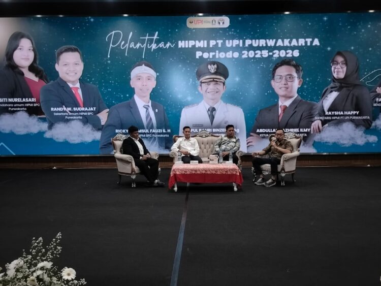 Pelantikan HIPMI PT UPI Purwakarta dan talkshow inspiratif bersama Gilang Prawira Kusumah - HIPMI/Anggraena