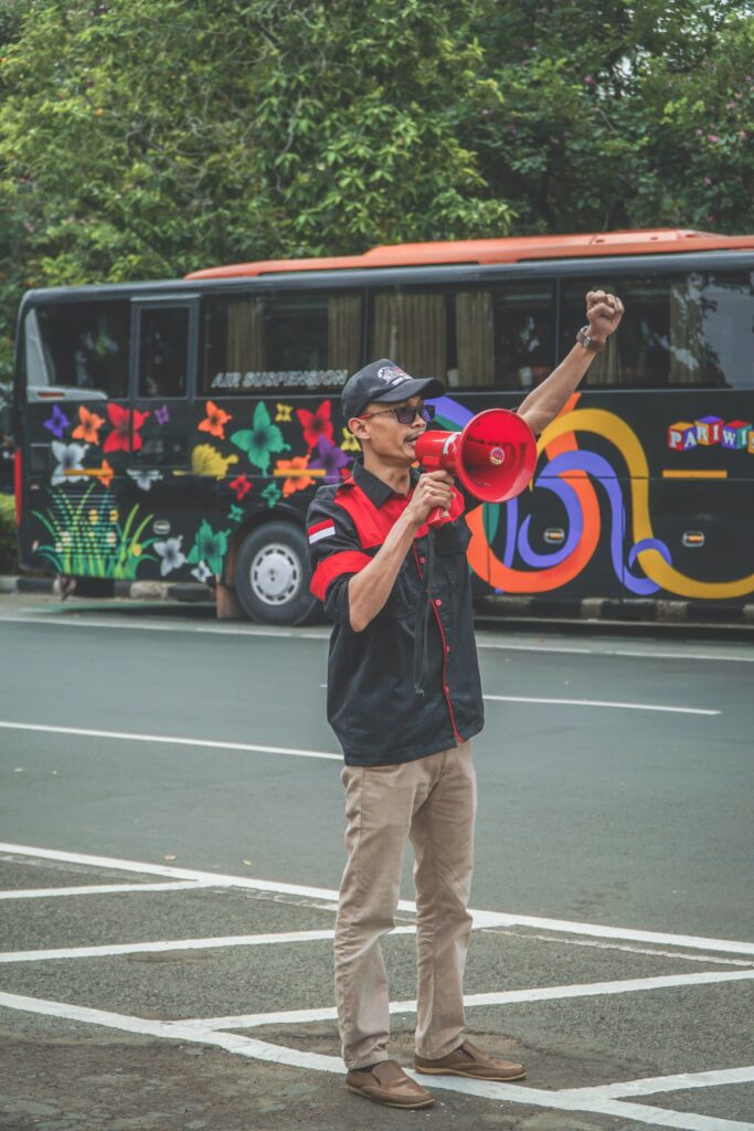 Ahmad Fauzan saat mengikuti aksi May Day - Dok. Pribadi