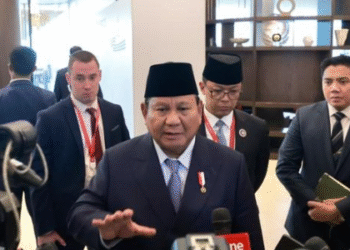 Presiden Republik Indonesia Prabowo Subianto menyampaikan prinsip Indonesia atas konflik global dalam pleno St. Petersburg International Economic Forum (SPIEF) 2025 di ExpoForum Convention and Exhibition Centre, St. Petersburg, Rusia, pada Jumat, 20 Juni 2026 Foto: BPMI Setpres