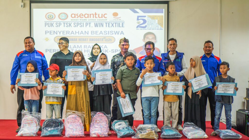 anak anggota PUK TSK SPSI PT. Win Textile