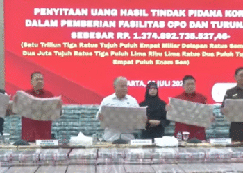 Kejagung Sita Rp1,37 Triliun dari 6 Perusahaan Terkait Korupsi Fasilitas Ekspor CPO - Tangkapan Layar YT