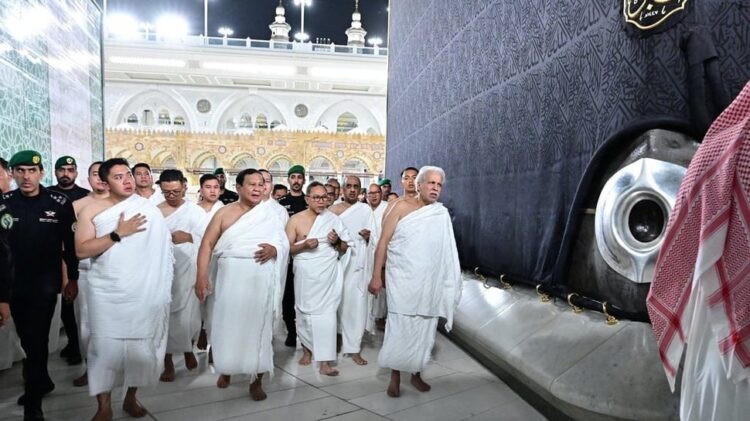 Presiden Indonesia, Prabowo Subianto menjalankan ibadah Umrah. Foto/Biro Pers, Media, dan Informasi Sekretariat Presiden