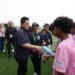Erick Thohir saat menyaksikan Semifinal All Stars Piala Pertiwi 2025 di Kudus - Dok. PSSI