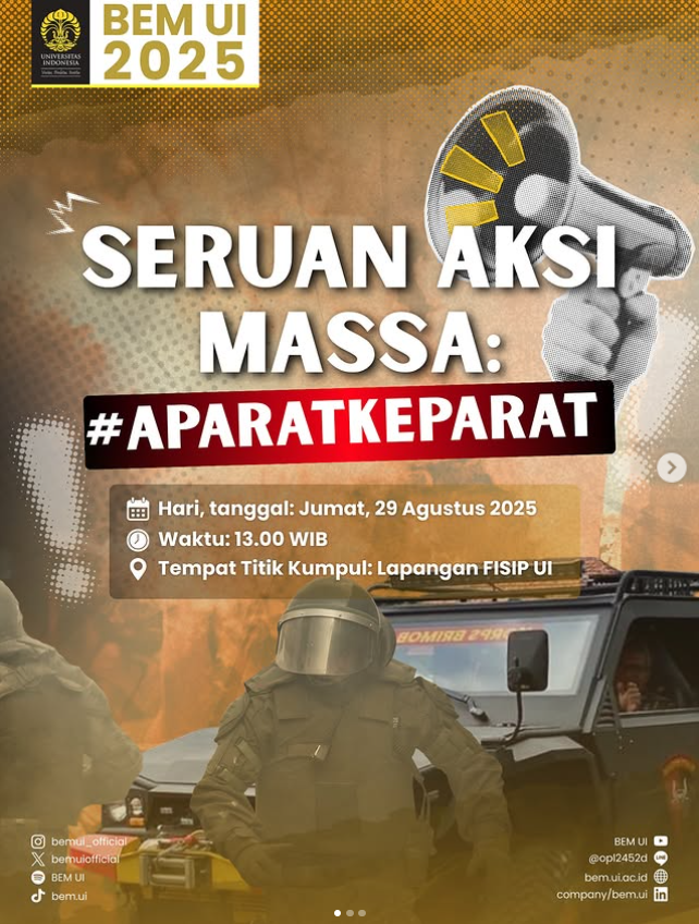 Seruan aksi massa BEM UI