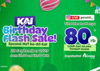 BIRTHDAY FLASH SALE TIKET KERETA API