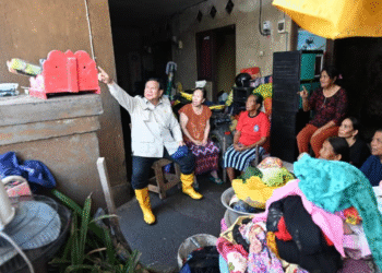 Presiden Prabowo Subianto meninjau wilayah terdampak banjir di Kabupaten Badung, Provinsi Bali, pada Sabtu, 13 September 2025. Foto: BPMI Setpres/Cahyo