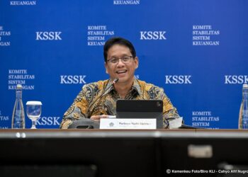 Kemenkeu Purbaya dalam rapat kerja Komite IV DPD di Jakarta, Senin (3/11/2025).