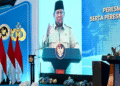 Presiden Prabowo Subianto meresmikan 1.072 Satuan Pelayanan Pemenuhan Gizi (SPPG) dan 18 Gudang Ketahanan Pangan Polri serta groundbreaking 107 SPPG Polri di SPPG Polri Palmerah, Jakarta, Jumat, 13 Februari 2026. Foto: BPMI Setpres/Cahyo