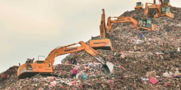 Pengolahan Sampah Terpadu (TPST) Bantargebang di Bekasi, Jawa Barat