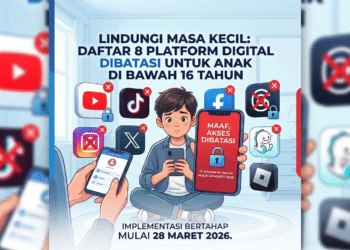8 Platform Digital yang Dibatasi untuk Anak di Bawah 16 Tahun Mulai 28 Maret