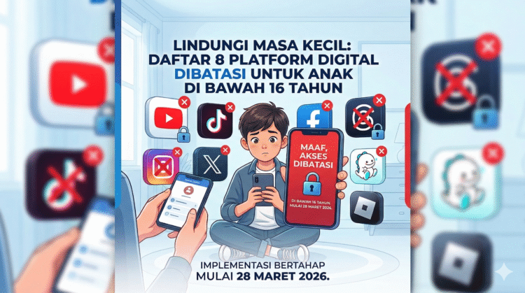 8 Platform Digital yang Dibatasi untuk Anak di Bawah 16 Tahun Mulai 28 Maret