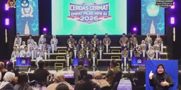 Lomba Cerdas Cermat Empat Pilar yang diadakan MPR di Kalimantan Barat, Sabtu (9/5/2026). Foto: Youtube/MPRGOID
