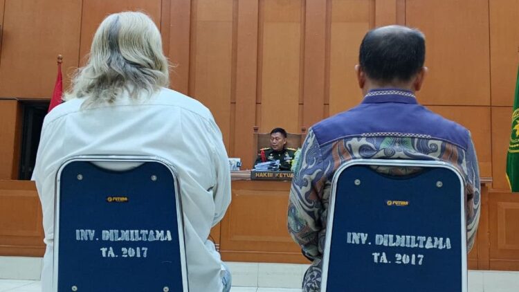 Sidang kasus korupsi proyek pengadaan satelit orbit 123 derajat bujur Timur di Kemenhan RI tahun 2012-2021 di Pengadilan Militer II-08 Jakarta, Selasa (31/3/2026) dok. via Era.id