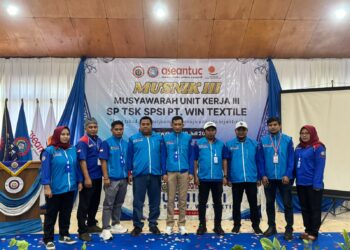 Musyawarah Anggota Unit Kerja (Musnik) III Serikat Pekerja Tekstil, Sandang, dan Kulit (SP TSK) SPSI PT Win Textile - Dok/Firman